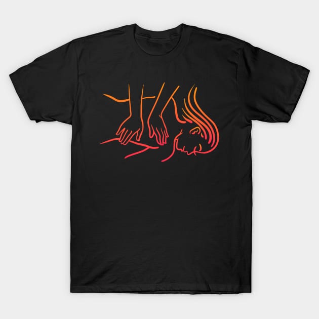 Psychedelic Massage Therapy T-Shirt by MeatMan